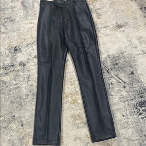 Guess Black Faux Leather Pants
